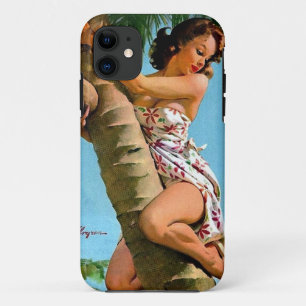 Coconut tree pin up Case-Mate iPhone case
