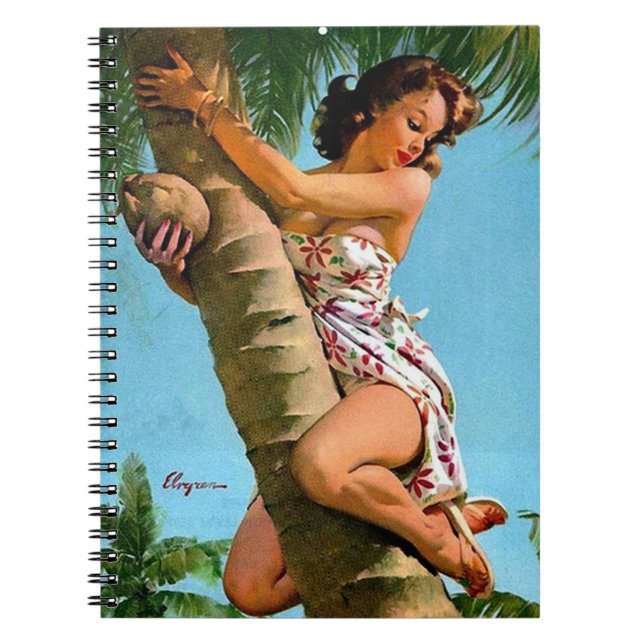 Coconut tree pin up notebook (Front)