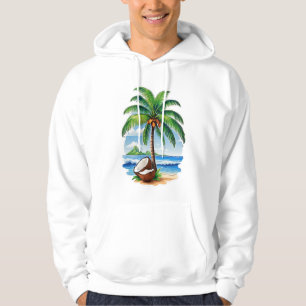 Coconut Tree Tropical Island Hoodie