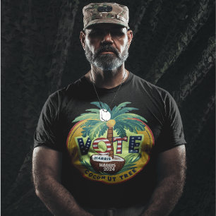 Coconut Tree Vote for Kamala Harris T-Shirt