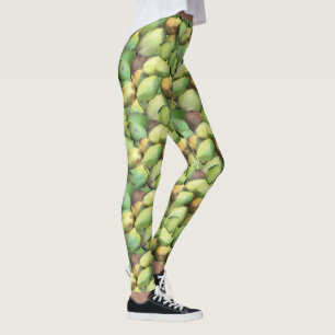 Coconut Tropical Fruit Pattern Leggings