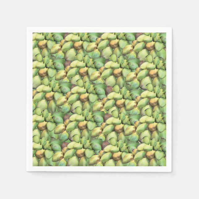 Coconut Tropical Fruit Pattern Napkin (Front)
