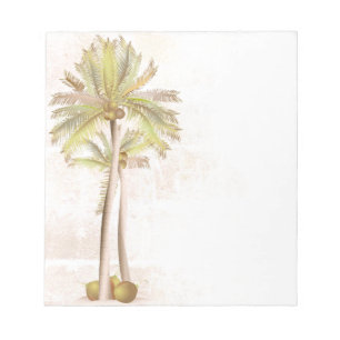 Coconut Tropical Palm Tree Notepad