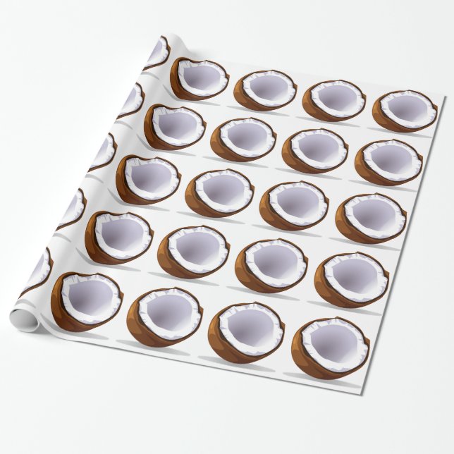 Coconut Wrapping Paper (Unrolled)