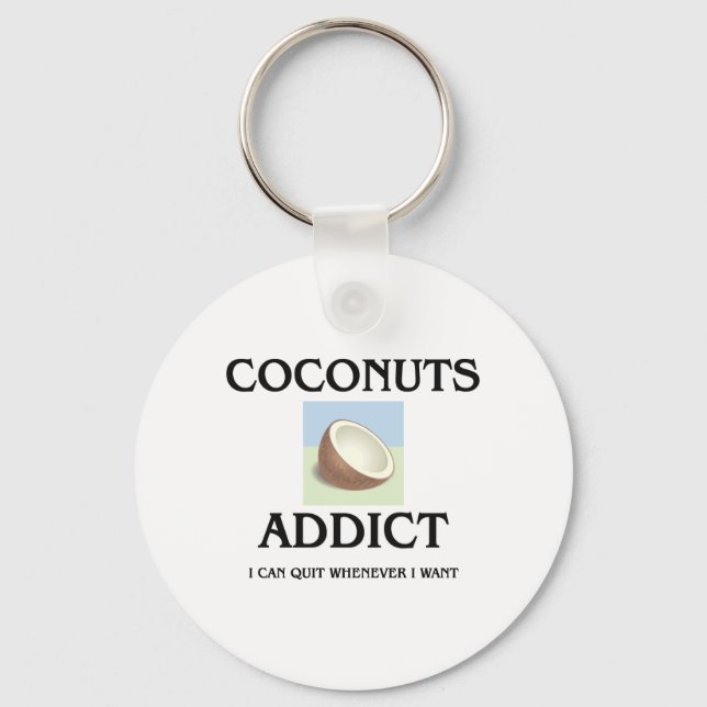 Coconuts Addict Key Ring (Front)