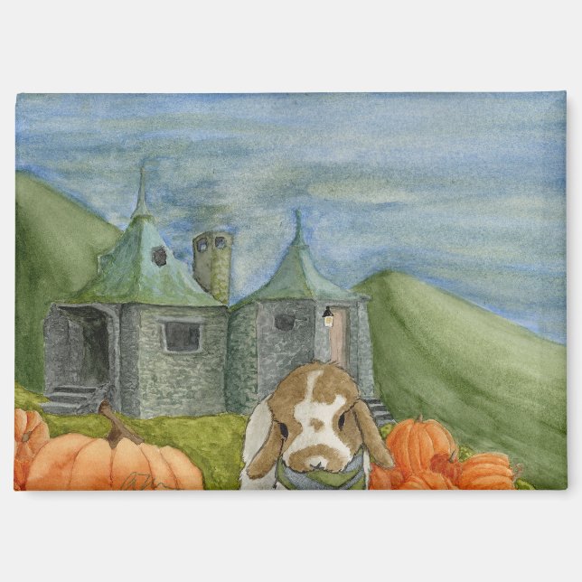 Coconut's Adventures: October Magnet 3.5"x2.5" (Front)