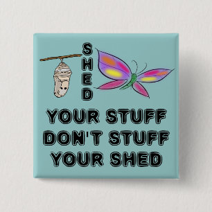 Cocoon to Butterfly wisdom 15 Cm Square Badge