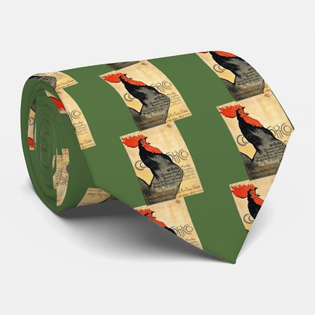 Cocorico (1896),Théophile Steinlen Tie (Rolled)