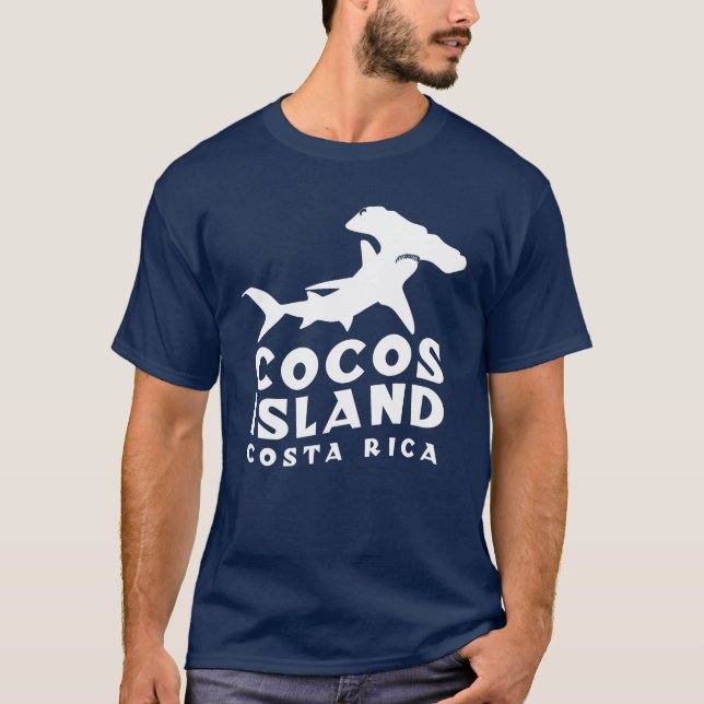 Cocos Island Costa Rica Hammerhead Shark Diving T-Shirt (Front)