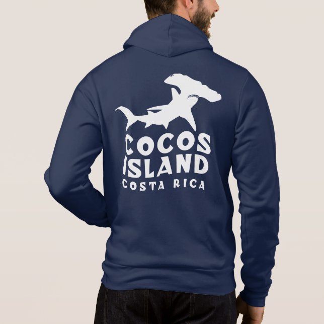 Cocos Island Costa Rica Shark Diving Hoodie (Back)