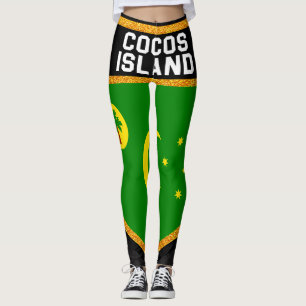 Cocos Island Flag Leggings