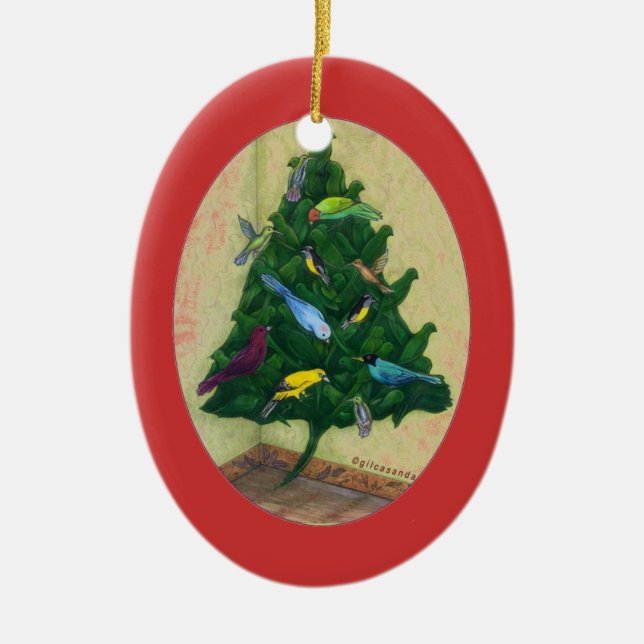 Cocotte Christmas Tree Ceramic Tree Decoration (Front)