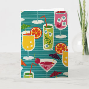 COCTAILS GALOUR SAYING HAPPY BIRTHDAY-CELEBRATE CARD