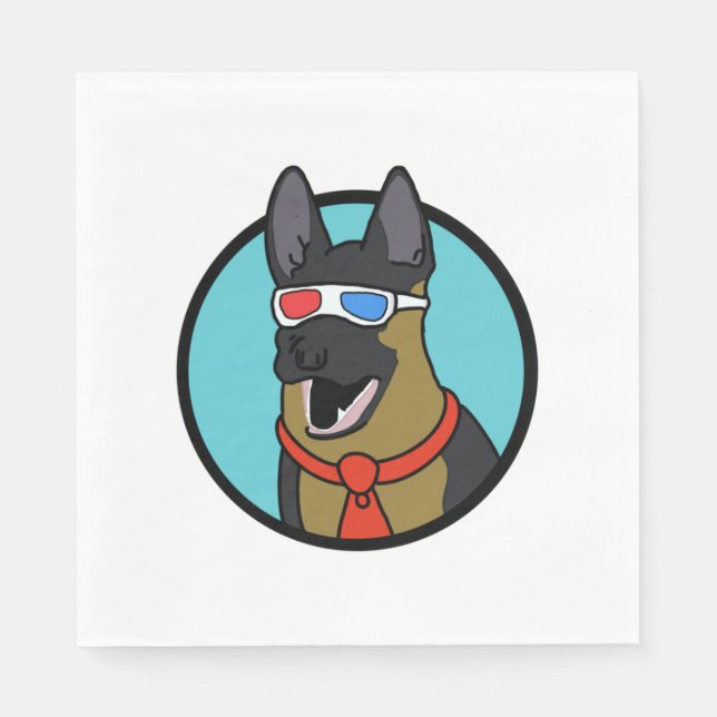 CoD German Shepherd I have no idea what I’m doing  Napkin (Front)
