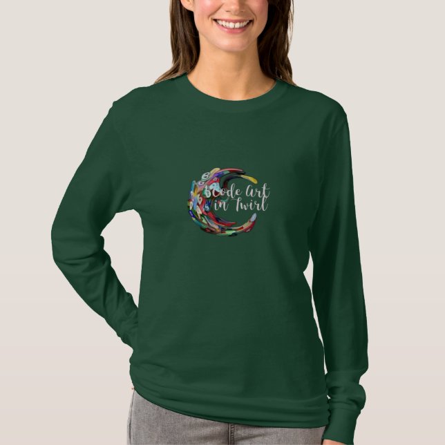 Code Art in Twirl T-Shirt (Front)
