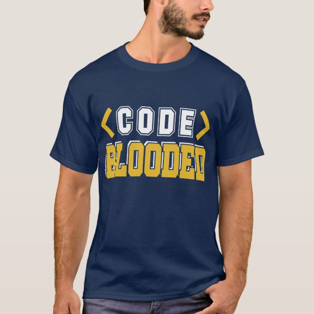Code Blooded Computer Programmer T-Shirt (Front)