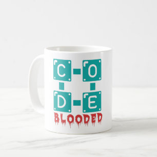 CODE BLOODED - PROGRAMMER COFFEE MUG