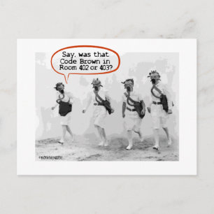 Code Brown for Nurses Postcard