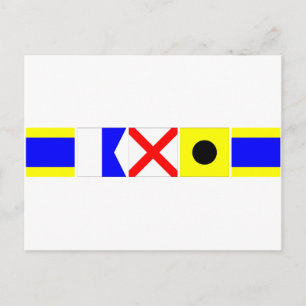 Code Flag David Postcard