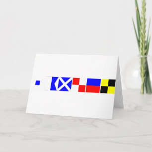 Code Flag Samuel Card