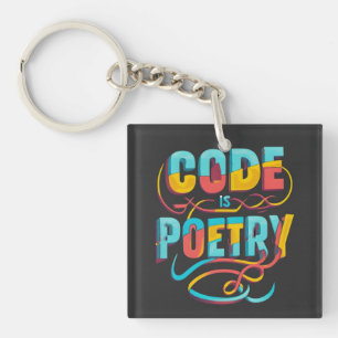 Code Is Poetry: Elevate Your Programming Passion Key Ring