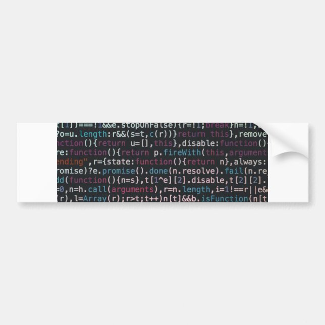 code it bumper sticker (Front)