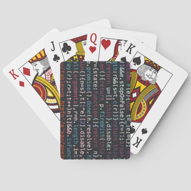 code it playing cards (Back)