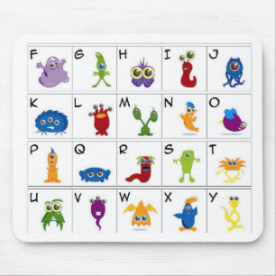 Code Key - Monsters Mouse Pad