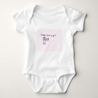Code like a girl series baby bodysuit
