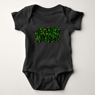 Code matrix baby bodysuit