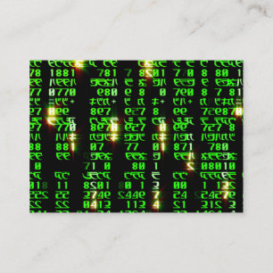 Code matrix enclosure card