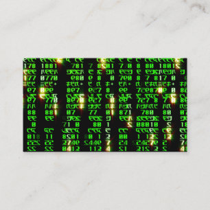 Code matrix enclosure card