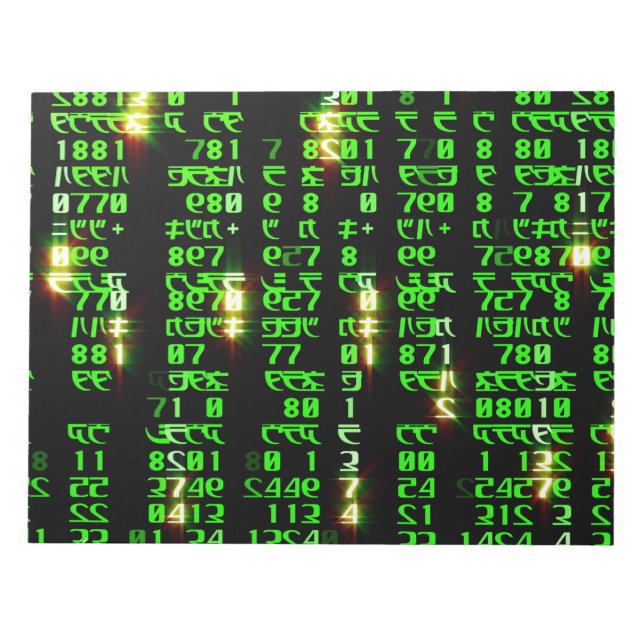 Code matrix notepad (Front)