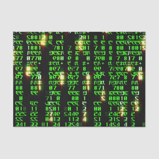 Code matrix tissue paper (Front)