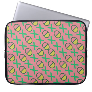 CODE mic yellow girly Laptop Sleeve