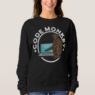 Code Monkey Programming Coder Software Developer N Sweatshirt