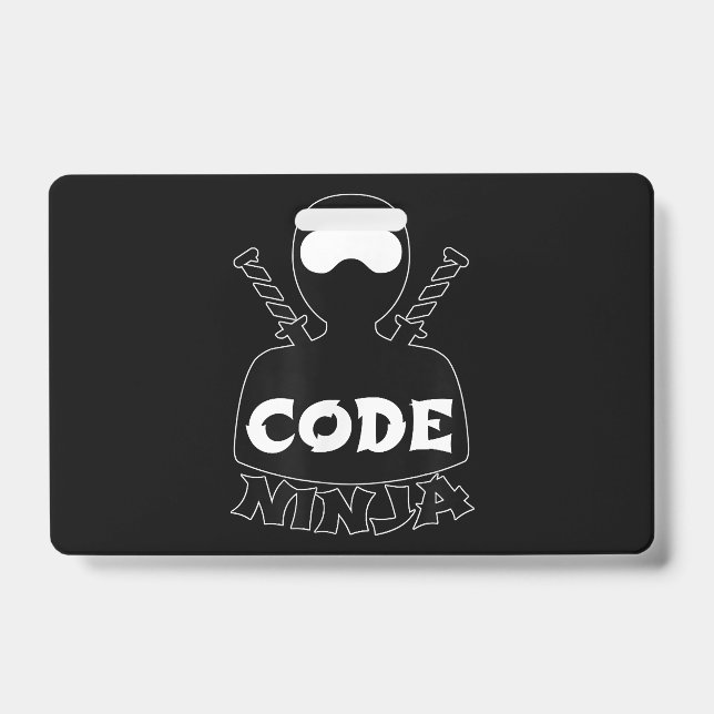 Code Ninja Computer Coding Engineer Funny Lovers ID Badge (Front)