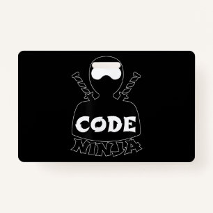 Code Ninja Computer Coding Engineer Funny Lovers ID Badge