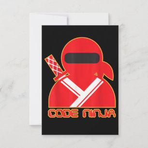 Code Ninja Computer Coding Engineer Funny Lovers Invitation