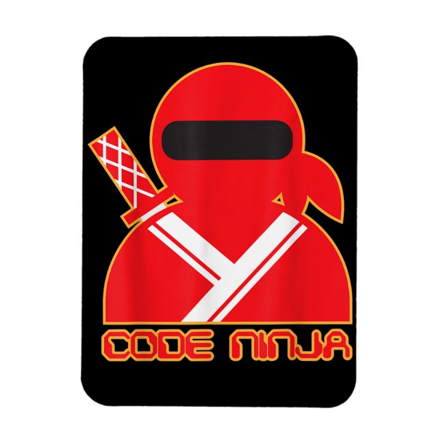 Code Ninja Computer Coding Engineer Funny Lovers Magnet (Vertical)