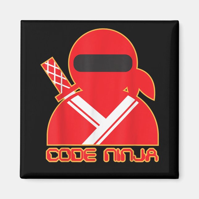 Code Ninja Computer Coding Engineer Funny Lovers Magnet (Front)