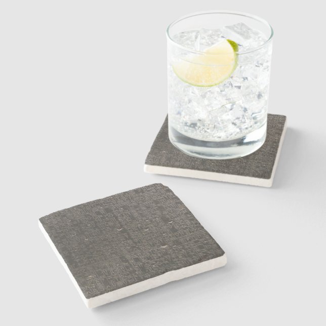 Code of Hammurabi Stone Coaster (Side)