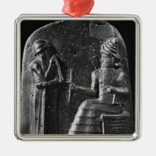 Code of Hammurabi, top of the stele Metal Tree Decoration