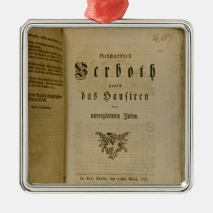 Code of Procedure from 1776 Metal Tree Decoration