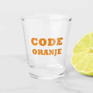 Code Oranje Shot Glass: Embrace Dutch Pride Glass