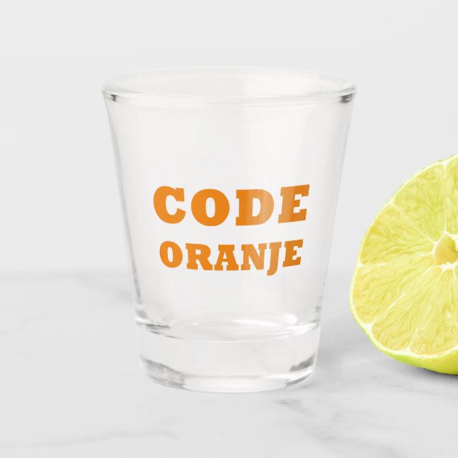 Code Oranje Shot Glass: Embrace Dutch Pride Shot Glass (Front)