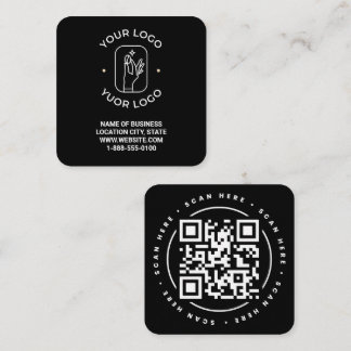 Code QR Personnalisé Square Business Card