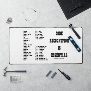 Code Recognition Is Essential Morse Code Desk Mat