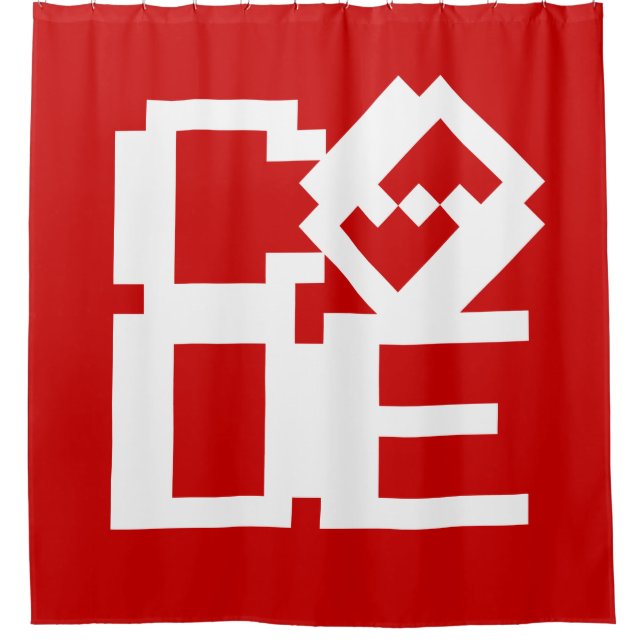 CODE SHOWER CURTAIN (Front)