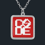 CODE SILVER PLATED NECKLACE<br><div class="desc">LOVE CODE
Globe Trotters specialises in idiosyncratic imagery from around the globe. Here you will find unique Greeting Cards, Postcards, Posters, Mousepads and more.</div>